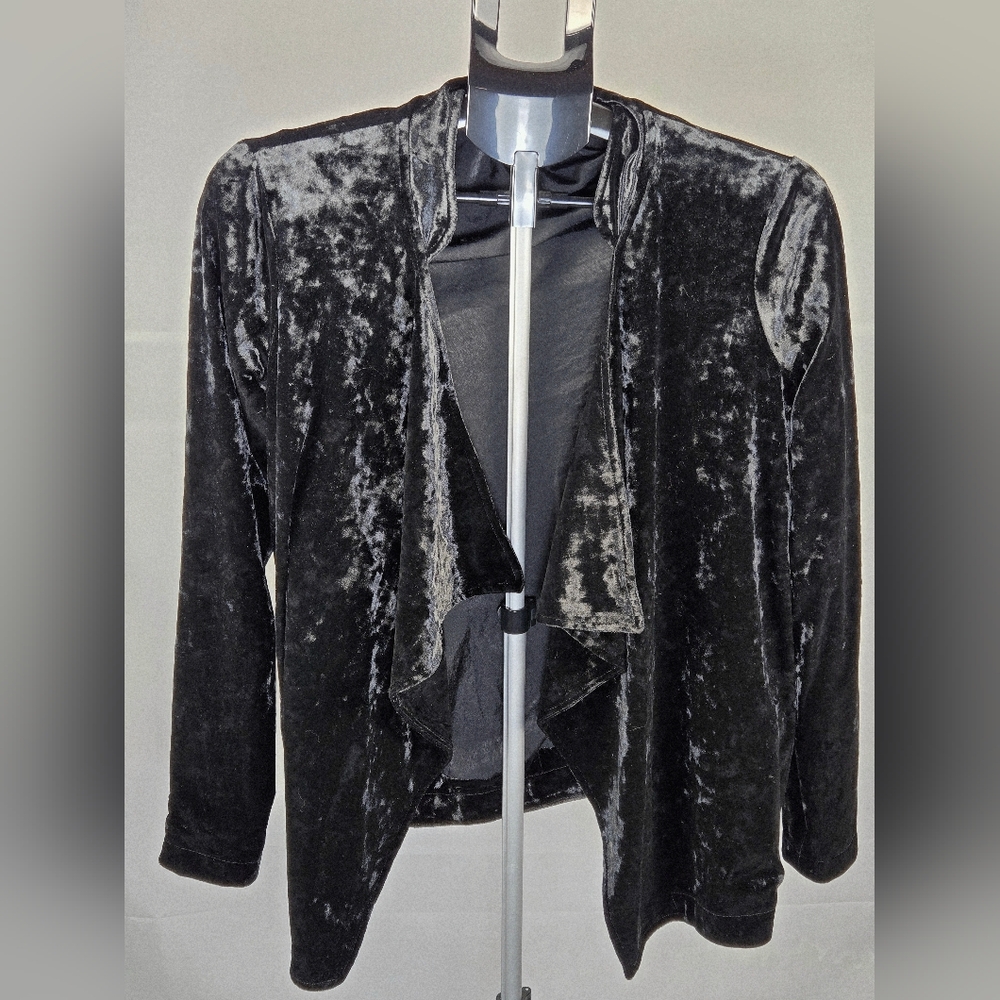 Y2K Style Whimsigoth Witchy Velour Drapey Open Cardigan,‎ Small
